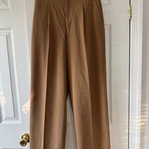 Uniqlo Women's Beige Pleated Wide Pants